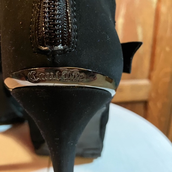 Juicy Couture size 9.5 Unique Summer 11” tall mesh toeless boots - Picture 10 of 16
